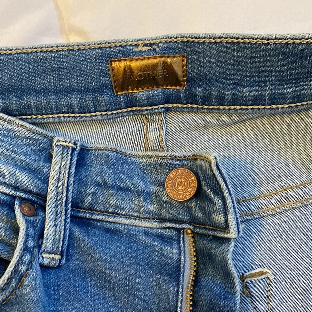 Mother the Rider Ripped High Rise Ankle Jeans. Straight leg. Sz: 30 - Picture 8 of 14